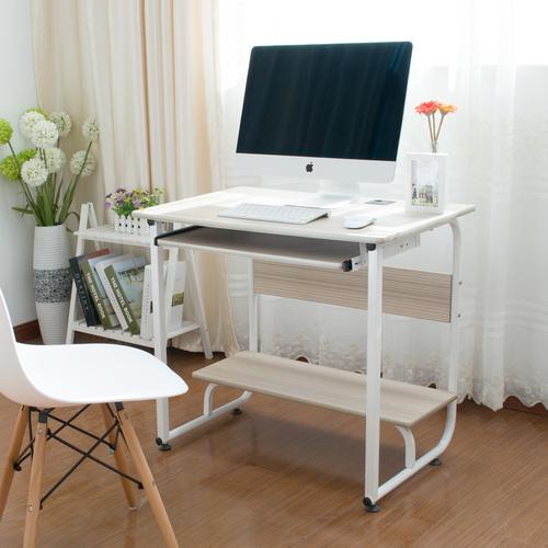 桌简易电脑桌带多用处写字学习桌客厅卧室欧式田园其他非人造板实木